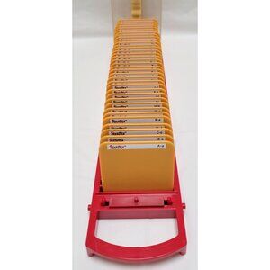 Sizzix Sizzlits BOUNCE Die Storage Case Yellow Alphabet Die Cutting Cartridges